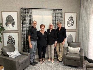 Stacy, Judy, and Karen round out the team, that together with Tom, offer over 100 years experience in window treatment sales & design.
